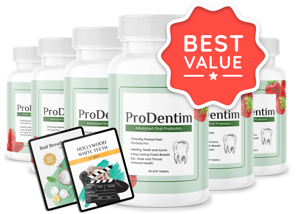 Prodentim bottles-2 ebooks and banner